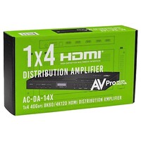 SPLITTER HDMI 1X4 8K 40 GBPS SPLITTER W/HDR & EDID MGMT (FULL HDR, 4K60 4:4:4)