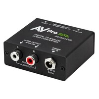 CONVERTER DIGITAL TO ANALOG AUDIO (TOSLINK/COAX/2CH)