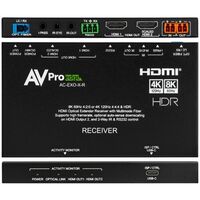 EXTENDER HDMI 8K OVER FIBER 40GB OM2-40M(131FT) OM3-200M(656FT) OM4-300M(984FT)