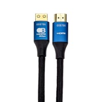 CABLE HDMI 2M(6.6FT) 48G(8K) PROFESSIONAL SERIES STEEL HEAD WITH A BRAIDED CABLE