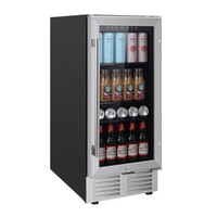 BEVERAGE COOLER 3.1 CF STAINLESS STEEL ADJ SHELVES DIGITAL CONTROL