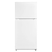 REFRIGERATOR 14.2 CF WHITE 2-DOOR FROST FREE GLASS SHELVES REMOVABLE DOOR BINS GALLON DOOR STORAGE