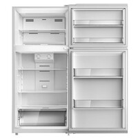 REFRIGERATOR 14.2 CF WHITE 2-DOOR FROST FREE GLASS SHELVES REMOVABLE DOOR BINS GALLON DOOR STORAGE