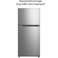 REFRIGERATOR 14.2 CF BLACK W STAINLESS DOORS 2-DOOR FROST FREE GLASS SHELVES REMOVABLE DOOR BINS GAL