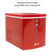 ICEMAKER 28 LB COMPACT PORTABLE COUNTERTOP STAINLESS STEEL LED SELF CLEAN-RED