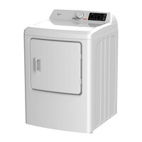 DRYER 7.0 CF GAS WHITE EIGHT CYCLES ALUMINUM COATED DRUM REVERSIBLE DOOR