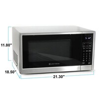 MICROWAVE 1.3 CF WESTBEND AIR FRY MICROWAVE OVEN STAINLESS STEEL INTERIOR SPEED DEFROST INCLUDES AIR