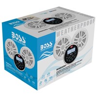 HEAD UNIT + SPKR PKGS MARINE MGR350B, MR6W, MRANT10, GAUGE, MECH-LESS MULTIMEDIA PLAYER (NO CD/DVD)