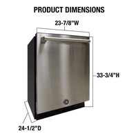 DISHWASHER 24“  STAINLESS