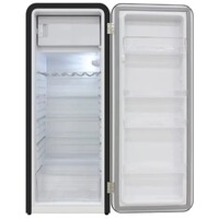 REFRIGERATOR 9.9 CF RETRO BLACK 4 SHELVES TOP FREEZER