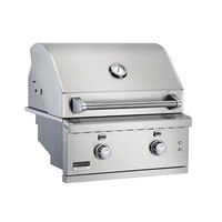 GRILL BUILT-IN OR CART-MOUNTED 26-IN 2 BURNERS WORK LIGHTS AND LED CONTROLS