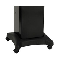CART/BASE MOLDED BASE WITH BLACK PAINTED STAND REMOVABLE CASTERS