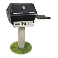 GRILL NATURAL P3 PACKAGE 6 STAINLESS IN-GROUND POST ONE SIDE SHELF WITH STAINLESS BRACKET