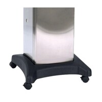 CART/BASE MOLDED BASE WITH STAINLESS STAND REMOVABLE CASTERS