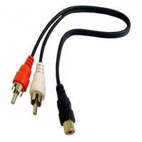 ADAPTER "Y" RCA JACK/2 RCA PLUGS