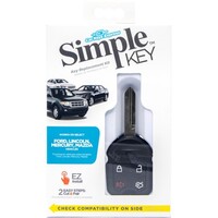 SIMPLE KEY FORD/LINCOLN/MERCURY/MAZDA OEM REPLACEMENT/TRANSPONDER REMOTE KEY - 4-BUTTON WITH TRUNK