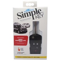 SIMPLE KEY GENERAL MOTORS OEM REPLACEMENT REMOTE AND TRANSPONDER KEYS REMOTE KEY - 4-BUTTON WITH REM