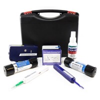 FIBER CLEANING KIT OPTIC CLEANING PRODUCTS 1 CLICK TYPE END FACE CLEANERS OPTI-POP TYPE CLEANER WIPE