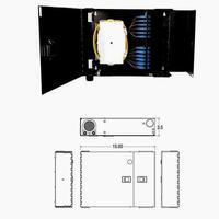 FIBER MOUNT WALL DIST UNIT SUPPORT PATCHING/SPLICING 1 UNIT 4 ADAPTER PANEL POSITION 2 CMPRTMNTS WIT