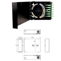 FIBER MOUNT WALL DIST UNIT SUPPORT PATCHING/SPLICING IN 1 UNIT ENCLOSURE 2 ADAPTER PANEL POSITIONS 2