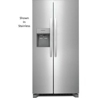 REFRIGERATOR 22.3 CF BLACK SIDE BY SIDE 3 GLASS SHELVES UPPER & LOWER CRISPER WATER FILTER