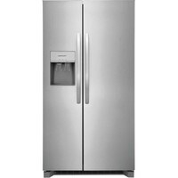 REFRIGERATOR 25.6 CF STAINLESS SIDE BY SIDE WATER FILTER UPPER & LOWER CRISPER