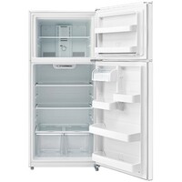 REFRIGERATOR 18 CF WHITE TOP MOUNT REVERSABLE DOOR 3 GLASS SHELVES