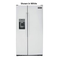 REFRIGERATOR 25.3 CF STAINLESS SIDE BY SIDE W ICE/WATER IN-DOOR LED LIGHT 3 GLASS SHELVES