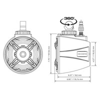 SPEAKER 6.5" WDXMOTO-G2 MINI TOWER SPEAKERS (PAIR)