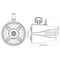 SPEAKER 8" WDXMOTO-G3 MINI TOWER SPEAKERS