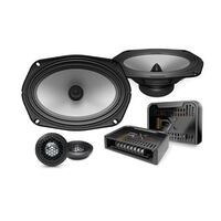 SPEAKER 6.5" SQ COMPONENT SET WITH 1" ALUMINUM DOME TWEETERS