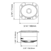 TWEETER 1" TITANIUM ELLIPTICAL MINI TWEETER