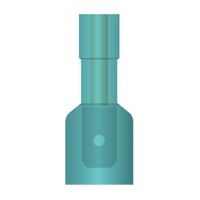 CONNECTOR 16-14 GA BLUE PRE INSULATED MALE CONNECTOR NYLON  (B12)