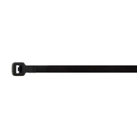 CABLE TIES 12" X .14" BLACK NYLON SELF LOCKING CABLE TIE (100/BAG)  (I14)