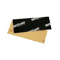 BUZZMAT : SOUND DAMPENING MATERIAL LICENSE PLATE KIT 4" X 10" - BLK BUTYL  (E13)