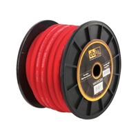MAXCORE ELITE COPPER POWER WIRE MAXKORE 8GA RED POWER CABLE 100FT