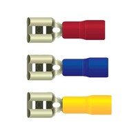 BUTT CONNECTORS 22-16 GA RED PRE INSULATED FEMALE CONNECTOR PVC  (B12)