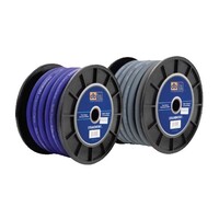 STRANDWORX CCA POWER WIRE  4 GA BLUE 100 FT STRANDWORX SOFT TOUCH POWER WIRE  (C14)