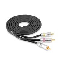 ULTRAFLEX METAL TIP AUDIO VIDEO RCA 12' TRIPLE SHIELDED AUDIO / VIDEO RCA  (A06)