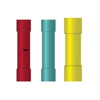 BUTT CONNECTORS 12-10 GA YELLOW CLEAR NYLONG BUTT CONNECTOR  (B12)