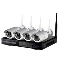 CCTV SYSTEM WIRELESS WIFI NVR AND 4 1080P BULLET CAMS