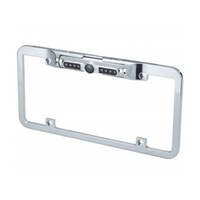CAMERA 1/4" CMOS CHROME FULL FRAME LICENSE PLATE VIDEO CAMERA WITH NIGHT VISION & PARKING LINES **DA