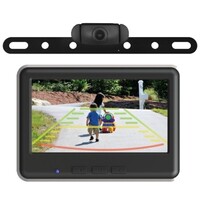 CAMERA WIRELESS LICENSE PLATE CAMERA & 4.3" MONITOR KIT WITH DUAL 2.4A CHARGER