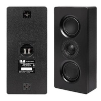 SPEAKER 4" ALUMINUM ON-WALL WITH 1" SOFT-DOME TWEETER IN BLACK