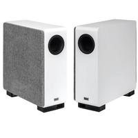 SUBWOOFER 8" 250 WATT SLIM WITH WIRELESS AND FLEXIBLE MOUNTING IN WHITE