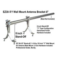 WALL MOUNT FOR ANTENNA MAST 8" STANDOUT