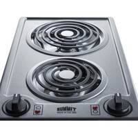 COOKTOP  30" ELECT 2 COIL ELEMENTS 230V    STAINLESS STEEL