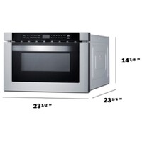 MICROWAVE DRAWER 24"  STAINLESS STEEL