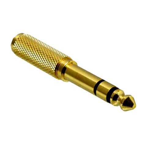 ADAPTER 3.5MM-F 3C TO 1/4"-M 3C  (GOLD)