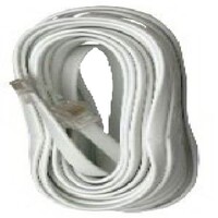 TEL CORD 6C PLUG/PLUG 7' SILVER